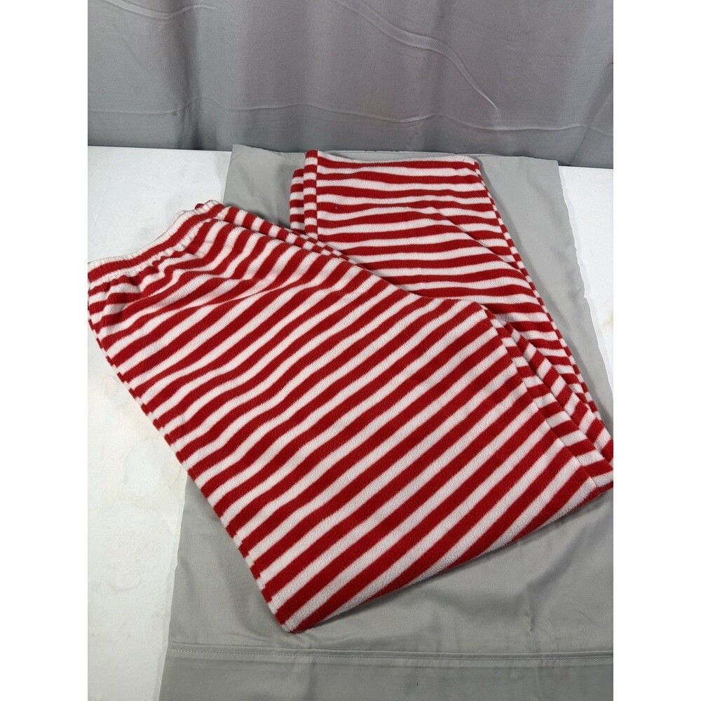 Mens Red WHITE THE GRINCH SLEEP PANTS STRIPES, XXL EUC